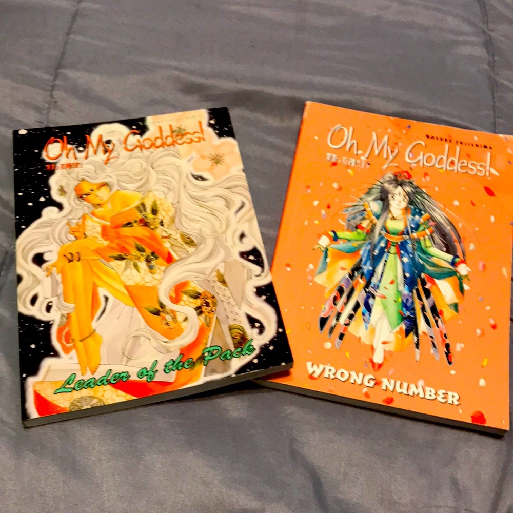 Two books from Oh My Goddess! Manga series